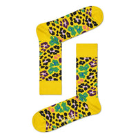 Happy Socks Dames & Heren Fantasie Sokken Multi Leopard Sock MLE01 - Jambelles