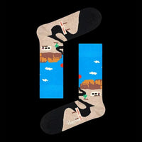 Happy Socks Dames & Heren Fantasie Sokken Road Trip Sock ROA01 - Jambelles