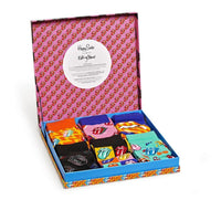 Happy Socks Dames & Heren Fantasie Sokken Rolling Stones 6-Pack Gift Box XRLS10 - Jambelles