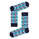 Happy Socks Dames & Heren Fantasie Sokken Squiggly Sock SQL01 - Jambelles