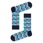 Happy Socks Dames & Heren Fantasie Sokken Squiggly Sock SQL01 - Jambelles