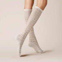 Kunert Dames Kniekousen AJOUR 110237410 - Jambelles