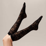 Kunert Dames Kniekousen Floral Citynight 110500060 - Jambelles