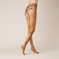 Kunert Dames Panty ELEGANT FLOWER 110500022 - Jambelles