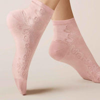 Kunert Dames Sneakersokken FLORAL 110237710 - Jambelles