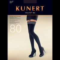 Kunert Dames Stay-up Kousen Velvet 80 110105000 - Jambelles