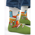 Kunstsokken Dames & Heren Fantasie Sokken A little Village CH-ALV - Jambelles