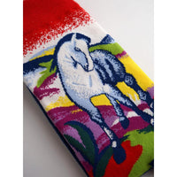 Kunstsokken Dames & Heren Fantasie Sokken Blue Horse 1 CH-BLH - Jambelles