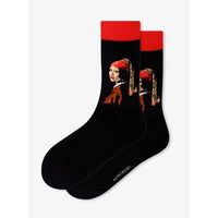 Kunstsokken Dames & Heren Fantasie Sokken Meisje met de Parel MMP01 - Jambelles