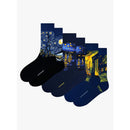 Kunstsokken Dames & Heren Fantasie Sokken Starry Night Gift Box 3-Pack Gb3-Stn-3640 - Jambelles
