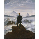 Kunstsokken Dames & Heren Fantasie Sokken Wanderer Above the Sea of Fog CH-WAS - Jambelles