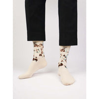 Kunstsokken Dames & Heren Fantasie Sokken Winterlandschap met Schaatsers CH-WLS - Jambelles