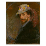 Kunstsokken Dames & Heren Fantasie Sokken Zelfportret met Bloemenhoed CH-ZMB - Jambelles