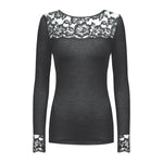 Mey Dames Hemd T-shirt long sleeve 66015 - Jambelles