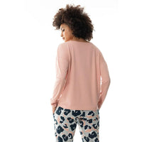 Mey Dames Nacht Shirt T-shirt long sleeve 17628 - Jambelles