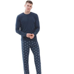 Mey Heren Nacht Shirt T-Shirt Long Sleeve 36071 - Jambelles