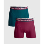 Muchachomalo Heren Boxer Men 2-Pack Shorts 2P SOLID1010- - Jambelles