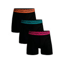 Muchachomalo Heren Boxer Men 3-Pack Shorts Solid Microfiber U-Microfib1010 - Jambelles