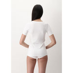 Oroblu Dames Hemd Perfect Line Cotton - T-Shirt Short VOBT01675 - Jambelles