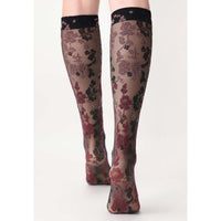 Oroblu Dames Kniekousen Shaded Roses 20 Kniekous VOBC67920 - Jambelles