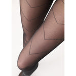 Oroblu Dames Panty Bright Chevron 30 VOBC67908 - Jambelles