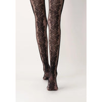 Oroblu Dames Panty Floral Net VOBC67131 - Jambelles