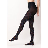 Oroblu Dames Panty Fur Tartan 50 VOBC67907 - Jambelles