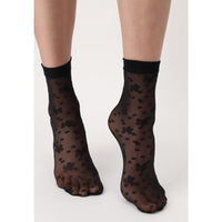 Oroblu Dames Panty Kniekousen Demi-Bas Blossom Sok VOBC67016 - Jambelles