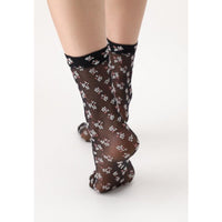 Oroblu Dames Panty Kniekousen Demi-Bas Blossom Sok VOBC67016 - Jambelles