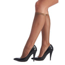 Oroblu Dames Panty Kniekousen Mibas Tricot Kneehigh Lycra micro Fishnet VOBC01061 - Jambelles