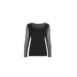 Oroblu Dames Shirt PERFECT LINE T-Shirt Tulle Long Sleeve - Jambelles