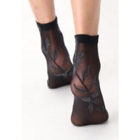 Oroblu Dames Sokken Demi-Bas Bright Leaves 20 Sok VOBC66690 - Jambelles