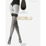 Oroblu Dames Stay-up Kousen Bas Graceful Stocking Fashion 20 Denier VOBC63950 - Jambelles