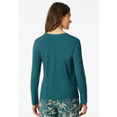Schiesser Dames Nacht Shirt Langarm Rundhals 183663 - Jambelles