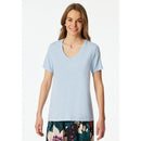 Schiesser Dames Nacht Shirt T-Shirt V-Ausschnitt 183661 - Jambelles