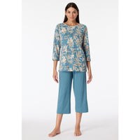 Schiesser Dames Pyjama Set Schlafanzug 3/4 181236 - Jambelles