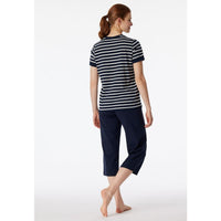Schiesser Dames Pyjama Set Schlafanzug 3/4 kurzarm 181254 - Jambelles