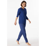 Schiesser Dames Pyjama Set Schlafanzug lang 180063 - Jambelles