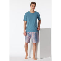 Schiesser Heren Nacht Shirt 1/2 arm 163832 - Jambelles