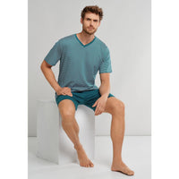Schiesser Heren Pyjama set kort 173646 - Jambelles
