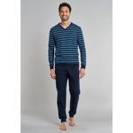 Schiesser Heren Pyjama set lang 171960 - Jambelles