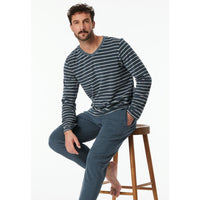 Schiesser Heren Pyjama set Schlafanzug lang 181926 - Jambelles