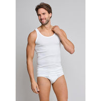 Schiesser Heren Shirt/Hemd Hemd 0/0 Dubbelverpakking Fijnrib CO 100 205144 - Jambelles