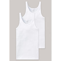 Schiesser Heren Shirt/Hemd Hemd 0/0 Dubbelverpakking Fijnrib CO 100 205144 - Jambelles