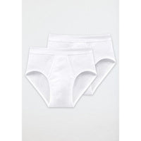 Schiesser Heren Slip Sport slip dubbelverpakking 2P fijnrib CO 100 205159 - Jambelles