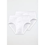 Schiesser Heren Slip Sport slip dubbelverpakking 2P fijnrib CO 100 205159 - Jambelles