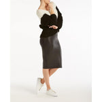 Spanx Dames Jurk Faux leather pencil skirt SPX20190R - Jambelles