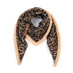 Sunset Accessoires Shawl / Sjaal Beige Tijgerprint SH69870 - Jambelles