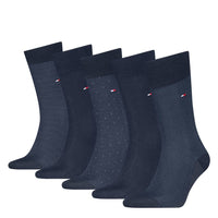 Tommy Hilfiger Heren Sokken Th Men Sock 5P Giftbox Herringbone Dot 701235374 - Jambelles