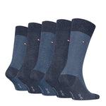 Tommy Hilfiger Heren Sokken Th Men Sock 5P Giftbox Herringbone Dot 701235374 - Jambelles